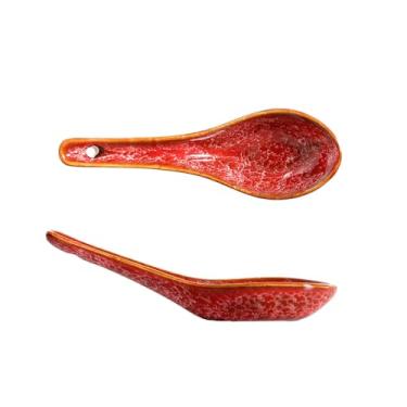 Imagem de Tigela de arroz criativa para uso doméstico retrô japonês simples e requintada cor sob o esmalte - colher pequena