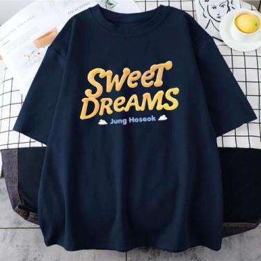 Imagem de Camiseta Sweet Dreams Hope Aesthetic Unissex - sneko, Azul, P babylook