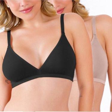 Imagem de Kit 2 Sutiãs Algodão Love Secret 899300 Preto/Chocolate, Preto, Chocol