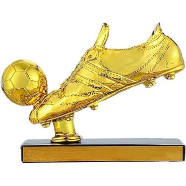 Imagem de Troféu De Prêmio De Melhor Atirador Da Liga De Futebol Troféus De Chuteira De Ouro Fãs Coleção De Decorações De Casa De Escritório Ornamentos De Exibição Presentes De Aniversário