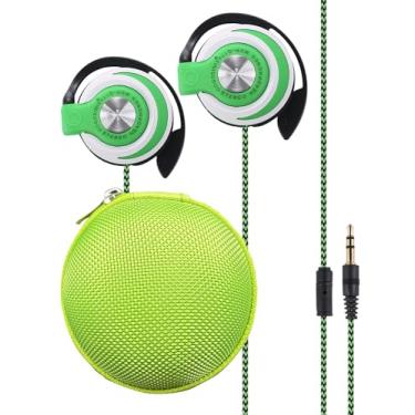 Imagem de GOGOSINIS Conjunto de fones de ouvido com gancho para crianças para escola, fones de ouvido com fio de 3,5 mm para telefone e PC, fones de ouvido com gancho para adolescentes e adultos, fones de