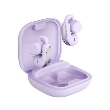 Imagem de Fone de Ouvido Bluetooth Basike, Fone sem fio Bluetooth 5.3 com clipe, Condução Óssea, Cancelamento de Ruído, IPX5, Reprodução 28 Horas, Compatível com iOS, Android para Corrida e Fitness (Violeta)