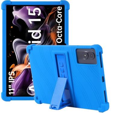 Imagem de Kwamaz Capa para tablet de 11 polegadas, capa de silicone macio com suporte para tablet Ulefone Tab A11/AGM Pad P2 T1 T2/Oukitel OT8 OT9 OT11 OT12/HEADWOLF WPad7/Nubia/Blackview/Oscal/UMIDIGI tablet