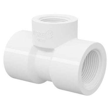 Imagem de Te rosc. 3/4" (25mm) branco c/b tigre