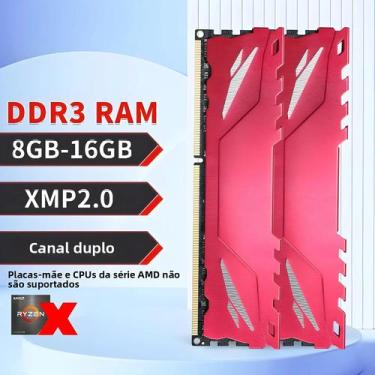 Imagem de 8GB 16GB DDR3 DDR4 RAM 1600 3200 MHz Memória De Alta Qualidade Para De