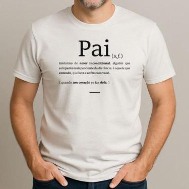 Imagem de Camiseta Pai Significado Dicionario Masculino Gola Redonda 100% Algodã
