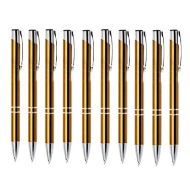 Imagem de Kit Com 20 Caneta Customizada Metal Laser Escreva C/Estilo (Amarelo)