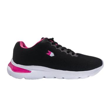 Imagem de Tênis Feminino Sandrini Belle Conforto Casual Academia (Preto e Pink, BR, Adulto, Numérico, 38)