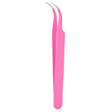 Imagem de OKJHFD Lash Tweezer,Curved Eyelash Extension Tweezers Professional Stainless Steel Eyelashes Grafting Tweezers