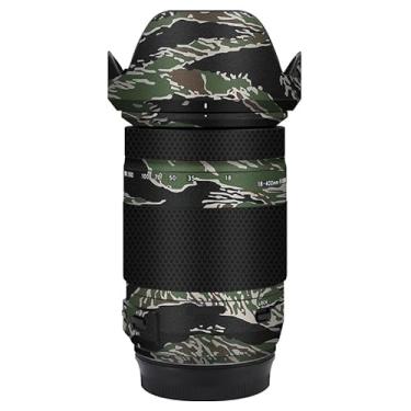 Imagem de Adesivo de lente de câmera para Tamron 18-400 mm F3.5-6.3 Di II VC HLD adequado para Canon EF-Mount Macro Coat Wraps Film Protector Vinyl Decal Skin 18 400 (Tiger Stripe Camo)