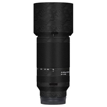 Imagem de Skin Lens Camera Skin Wrap Vinil Adesivo Acessórios para Tamron 70-300mm F4.5-6.3 apto para Sony Mount 70 300 (Onda Preto)