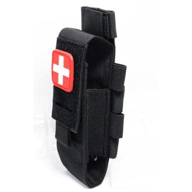 Imagem de SXJWISHES Kit De Primeiros Socorros Tático Para Torniquete, Bolsa Para Tesoura Médica Para Trauma, Bolsa Para Caneta, Suporte Para Lanterna, Alça De Cinto De Serviço Ifak Tp, Bolsas Para Torniquete