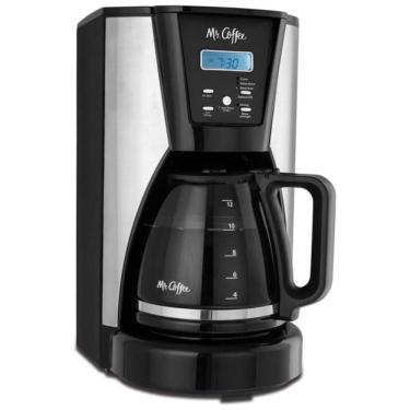 Imagem de Máquina de Café programável Mr. Coffee 12 Xícaras, Função de Pausa para Servir, Desligamento Automático, Timer e Sinal Sonoro de Ciclo