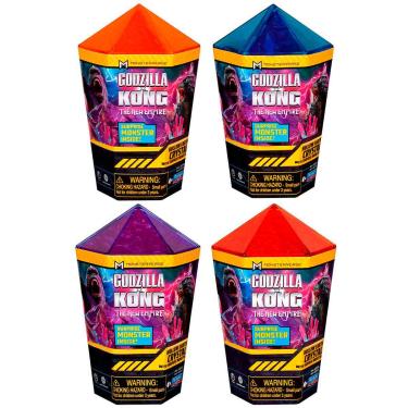 Imagem de 1 Cristal da Terra Oca com 1 Mini Boneco Surpresa - Godzilla