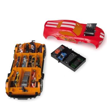 Imagem de Hot Wheels Porta Carrinhos Radical 2 em 1 - Vermelho