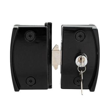 Imagem de Fechadura Para Porta de Vidro Blindex 3530 VV Completa Cor Preto - AL