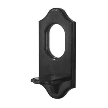 Imagem de predolo Arandela de vela espelhada, prateleira flutuante, decoração de parede medieval rústica com espelho flutuante para banheiro, corredor, hotel, fazenda