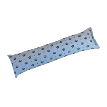 Imagem de Travesseiro Xuxão Infantil para Bebê Estampado- Unissex Menina e Menino – Para Berço, Cama e Viagems para Bebês e Crianças (Coroa Azul, Infantil 90cm x 23 cm)