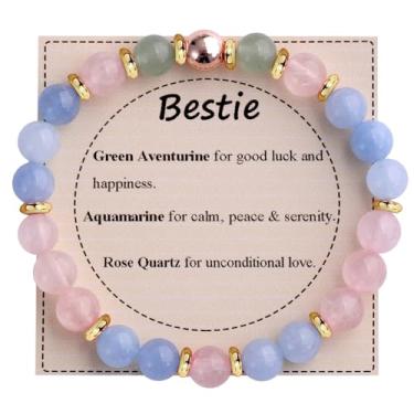 Imagem de KSQS Pulseira De Contas Pedras Curativas Para Mulheres, Preciosas Naturais, Proteção E Equilíbrio, Cristal Espiritual, Alívio Da Ansiedade Com Cartão Significado