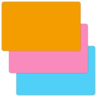 Imagem de Pacote com 3 tapetes de silicone, protetor de bancada de cozinha, jogo americano de 30 x 29 cm, protetor de mesa antiaderente antiderrapante resistente ao calor, folhas de silicone premium para