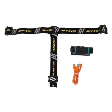 Imagem de Lanterna de farol recarregável 800lm Campo de acampamento ao ar livre SST40 Felhlight Hight Fishlight com faixa de cabeça ajustável para K95 ao ar livre