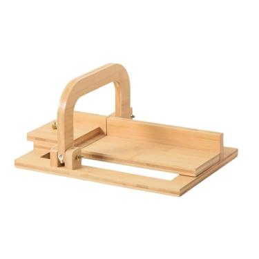 Imagem de Baoblaze Cortador de arame, ferramenta de corte, cortador de sabão doméstico, bambu, uso para assar pão, ajustável, feito à mão, família, amigos, fabricação de