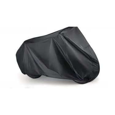 Imagem de Capa de Cobrir Moto em Couro Forrada Impermeável Anti-Uv Protetora Anti-Risco (P)