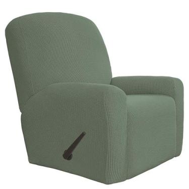 Imagem de Sofá elástico reclinável Slipcover Easy-Going GG verde acinzentado