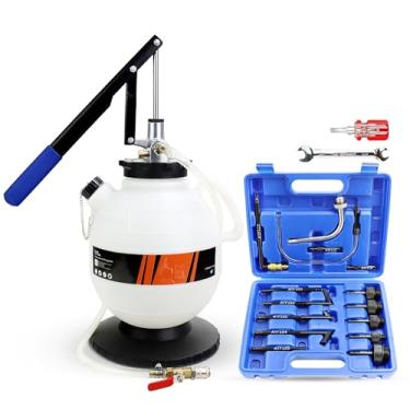 Imagem de YSTOOL Bomba De Fluido De Transmissão De 7,5 L, Sistema De Recarga De Atf, Dispensador, Kit De Bomba Manual, Ferramentas De Enchimento De Troca De Óleo Automática Portátil Com Adaptadores Atf De 15