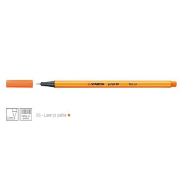 Imagem de Caneta Point 88 Cor 30 Laranja Palha - Stabilo