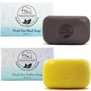 Imagem de Sabonete Natural Elephant Dead Sea Sulphur 130ml com sal do Mar Morto