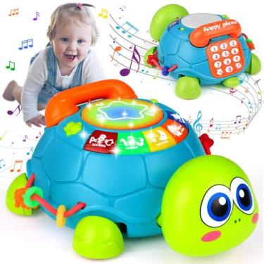 Imagem de Toy KWYZ Baby Crawling Turtle Musical Light Up 0-2 anos