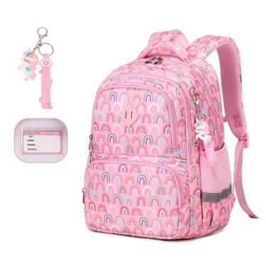 Imagem de Mochila MUSEVOS Kids Kawaii estampada à prova d'água para meninas