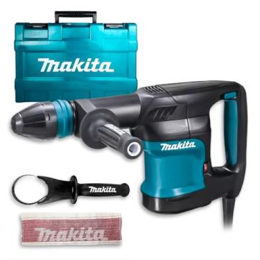 Imagem de Makita Martelo Rompedor de Impacto 5KG SDS Max 1100W HM0870C para Perfuração Rompimento para Pedreiros Profissional - 220V