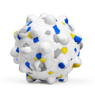 Imagem de Moonorange Bolas Para Cães De 2,36'', Mastigadores Agressivos, Tênis Indestrutível, Brinquedo Interativo Durável E Inflável, Jogo Busca Treinamento Flutuante (Branco Médio)