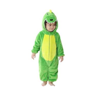 Imagem de Macacão Unissex De Dinossauro Kigurumi Para Bebês, Pijama Fofo De Dese