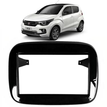Imagem de Moldura 2 Din Mobi 2017 2018 2019 2020 2021 2022 Painel Fiat 7 Polegad