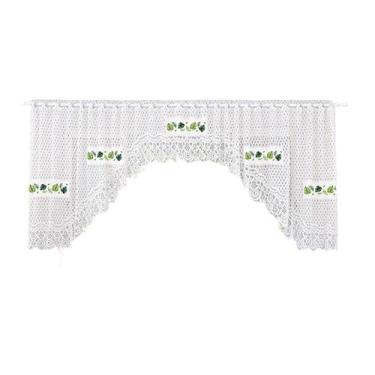 Imagem de Cortina Bando Renda Cascata Cozinha Costela Adão 3,15X0,95 - Beija Flo