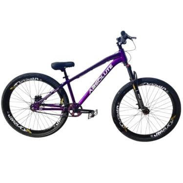 Imagem de Bicicleta Aro 26 Absolute Brutus Single Quadro Aluminio P/Grau Pneu Balão Flame Roxo (ROXO)