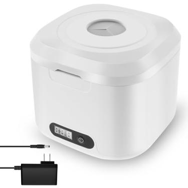 Imagem de ZJRDYYK Limpador de retentor ultrassônico, máquina de limpeza ultrassônica de 340 ml para aparelhos, joias, protetor de boca, óculos, relógio, dentadura e ferramentas de maquiagem