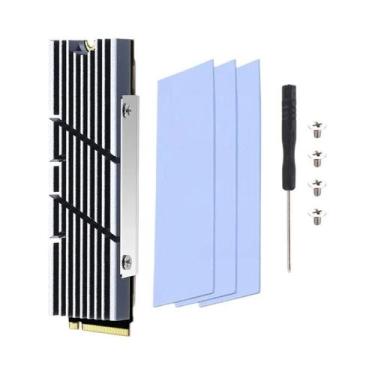 Imagem de Dissipador De Calor De Alumínio Para SSD M.2 NVME NGFF 2280, Base De R