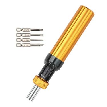 Imagem de WeiLaiKeQi Chave de fenda de torque com 4 bits, liga de alumínio, ferramentas manuais, chave de torque ergonômica de 0,1 a 0,6 nm para montagem eletrônica