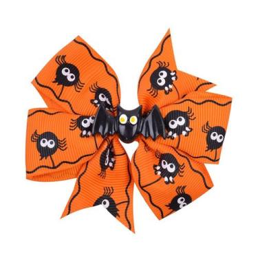 Imagem de Halloween infantil hairpin crianças abóbora impressão meninas bonito a