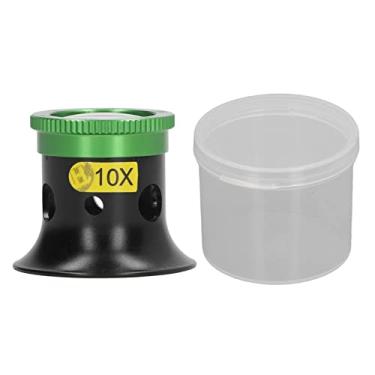 Imagem de Lupas de óculos, Lupa de Joalheiro Liga de Zinco Não Tóxico Claridade Precisa Fácil de Transportar Resistência Ao Desgaste para Fotografia Peças de Computador (10X)