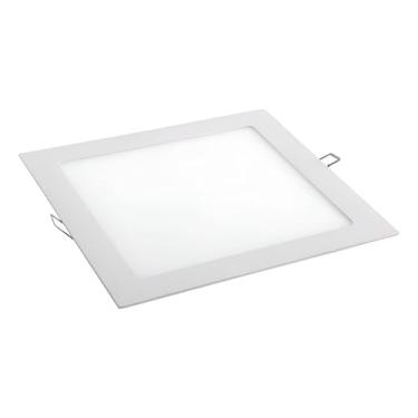 Imagem de Kian - Luminária Led Painel/Plafon Slim Quadrada Embutir 24W 3.000K Branca Quente Bivolt