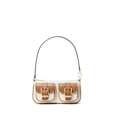 Imagem de Michael Kors Bolsa pequena conversível Zoe, ['Ferragens douradas/baunilha/bolota'], One Size