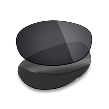 Imagem de Mryok Lentes de substituição para óculos de sol Oakley Eye Jacket 1.0, HD Polarized, proteção UV, resistente a impactos e ajuste perfeito, Stealth Black, One Size