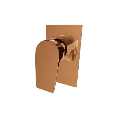 Imagem de Acabamento Monocomando Para Chuveiro Lorenzetti Loren Loft Square 4993 R83 Rose Gold Ro...
