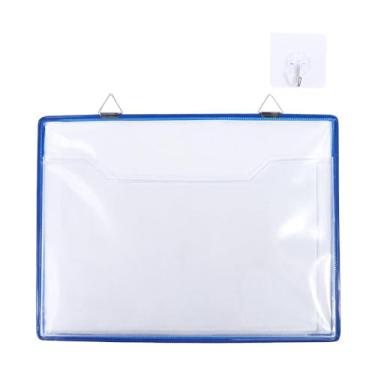 Imagem de Pasta de arquivo A4 transparente de PVC, organizador de recibos, bolsa de documentos de álbum, bolsa de armazenamento de capa macia