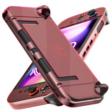 Imagem de FANPL [Improved Easy Dockable Version] Clear Red Case for Nintendo Switch 2, Protective Cover for Switch 2 and JoyCon Controller - Strong and Durable, Not Easy to Fall Off
